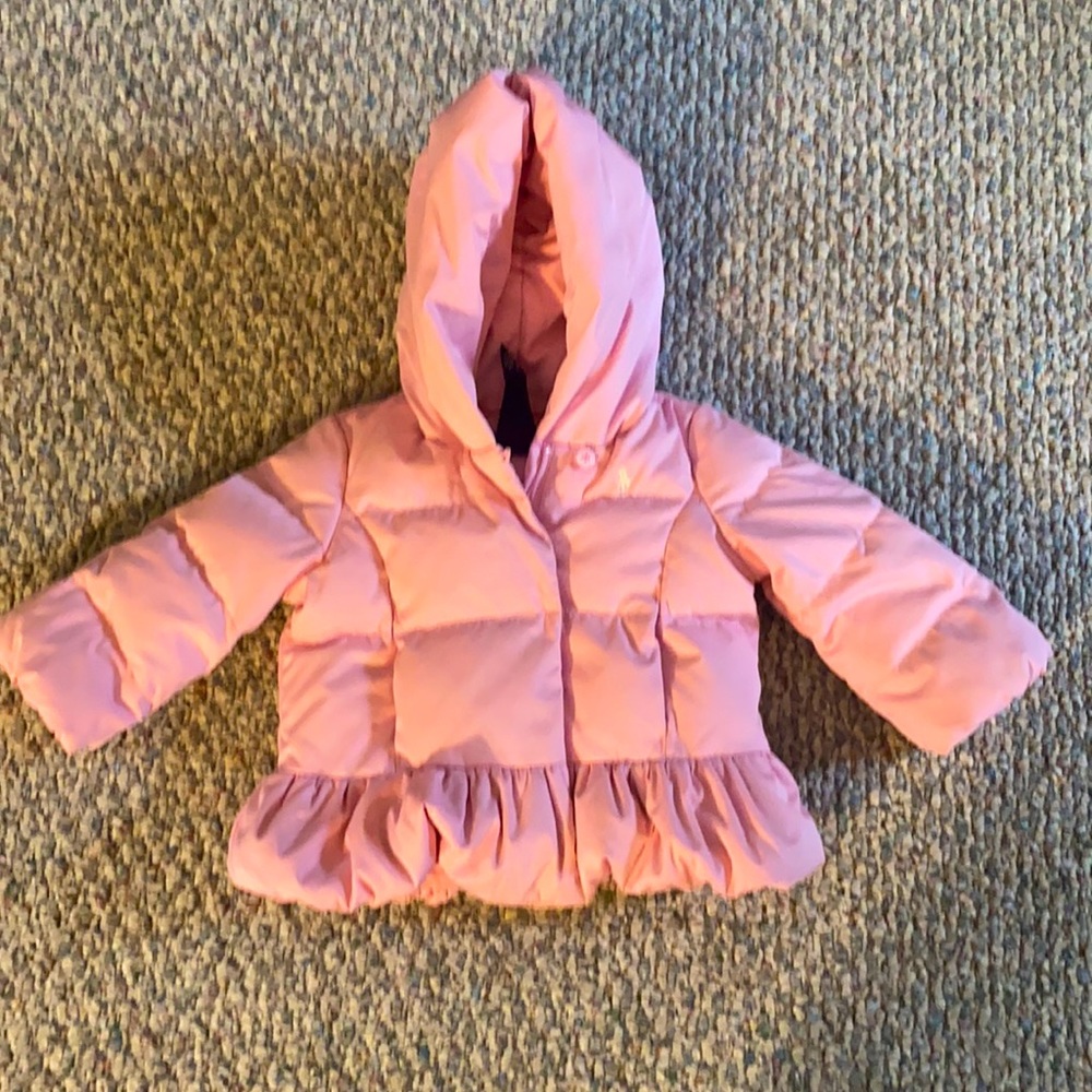 INFANT PINK POLO WINTER COAT